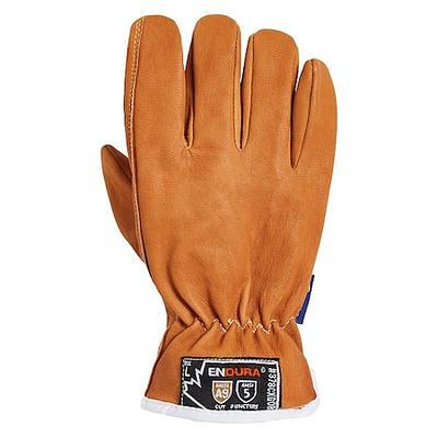 Superior Glove Work Gloves, Mechanics, PVC, Black/Org, PR MXVSBE/S