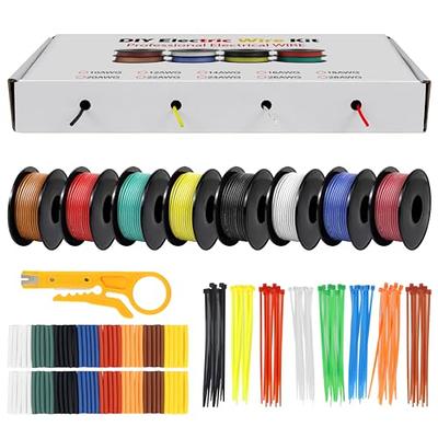 BOJACK 18 AWG Flexible Silicone Wire Electric Wire Hook up Wire