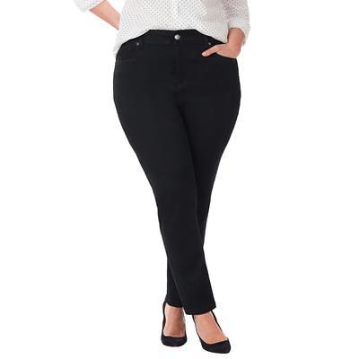 Plus Size Women's Sateen Stretch Curvy Pant by Catherines in Black