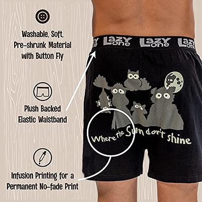 Lazy One Funny Animal Boxers, Novelty Boxer Shorts, Humorous