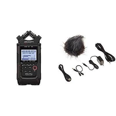 Zoom H4n Pro 4-Track Portable Recorder, All Black, Stereo Microphones, 2  XLR/ ¼“ Combo Inputs, Battery Powered & Zoom APH-4nPro Accessory Pack for H4n  Pro Portable Recorder - Yahoo Shopping