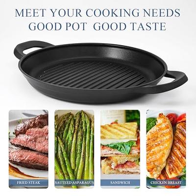 Vinchef Nonstick Skillet with Lid 13 Inch Stainless Steel Pan, PFOA Free,  Dishwasher and Oven Safe Cookware, Cooking Pan for Induction Compatible