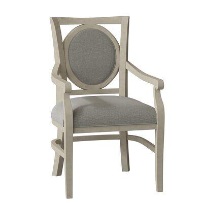 Upholstered King Louis Back Arm Chair Fairfield Chair Leg Color: Tobacco, Upholstery Color: 8789 Juniper