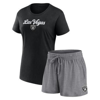 Women's Gameday Couture Charcoal Las Vegas Raiders First and Goal Burnout T-Shirt Size: Small