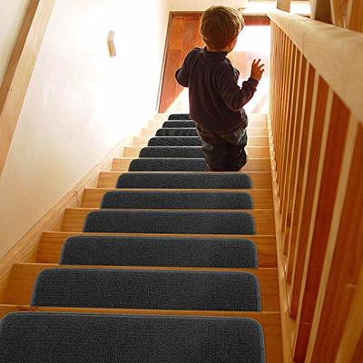 Seloom 13pcs Carpet Stair Treads, Indoor Non Slip Stair Rugs Covers Rubber  Backing Anti Slip Indoor Edging Stair Mats Removable Washable Step Runners  for Wooden Stairs (30x8Inch,Pure Black) - Yahoo Shopping