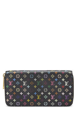 Louis Vuitton White Pink Sarah Takashi Murakami Monogram Multicolore Wallet