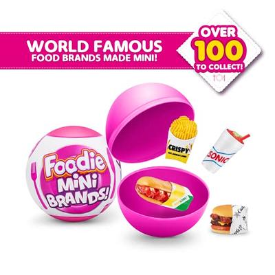 5 Surprise Foodie Mini Brands (2 Pack) by ZURU, Mystery Capsule