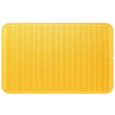 MicoYang Silicone Dish Drying Mat for Multiple Usage,Easy  clean,Eco-friendly,Heat-resistant Silicone Mat for Kitchen Counter or  Sink,Refrigerator or