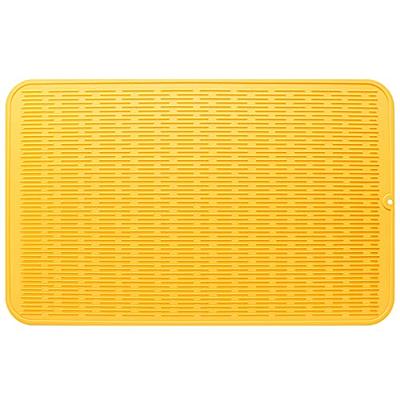 MicoYang Silicone Dish Drying Mat for Multiple Usage,Easy  clean,Eco-friendly,Heat-resistant Silicone Mat for Kitchen Counter or  Sink,Refrigerator or Drawer Liner Yellow XXXL 28 inches x 18 inches - Yahoo  Shopping