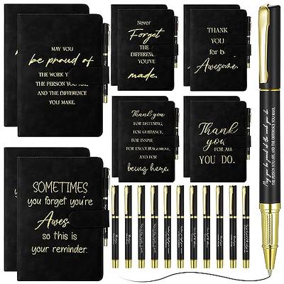 Chuangdi 24 Pcs Christmas Employee Appreciation Pens Gifts Black