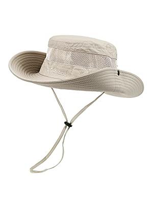 Straw Beach Hat Breathable Wide Brim Boonie Hat Outdoor Mesh Cap for Travel  Fishing Trendy Bucket Hats, Black, One Size : : Sports & Outdoors