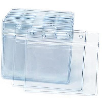 Clear Vinyl ID Badge Card Holder (Pack of 100)