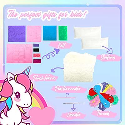 HKKYO Unicorn Sewing Kit for Kids, Unicorn Kids Sewing Kit, Crafts