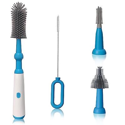 3 In 1 Baby Bottle Brush 360 Water Bottle Cleaning Brush Straight Handle  Baby Bottle Cleaner