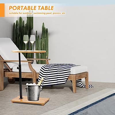 Bamboo Bathtub Tray Table with Adjustable Height, Freestanding Bathtub  Caddy for Tub Against Wall, Tub Organizer Suitable for Luxury Spa and House