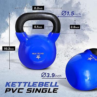 Yes4All 2-20kg Neoprene Coated Cast Iron Kettlebell, Kettle Bell Weight  Sets for Home Gym Fitness & Weight Training - Multicolor Kettlebells