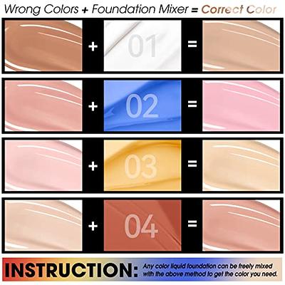Blue Foundation Mixing Pigment Color Corrector Makeup Liquid Foundation  Color Adjuster Blue Pigment For Foundation Warm To Cold