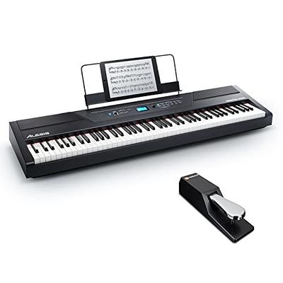 Digital Piano Bundle - Electric Keyboard with 88 Weighted Keys, Built-In  Speakers, 12 Voices and Sustain Pedal – Alesis Recital Pro and M-Audio SP-2  - Yahoo Shopping