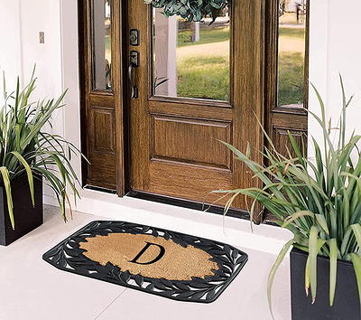 Mainstays Textures Crosshatch Polyester and Rubber Backed Doormat