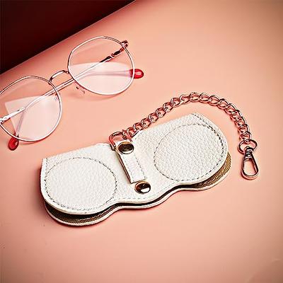 Portable Soft Leather Sunglasses Bag Slim Eyeglasses Pouch Glasses Case  Holder