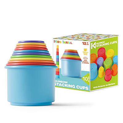 Stacking Cups Pre School Colourful Nesting Toys Sorting Learning