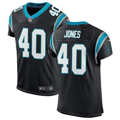 Custom Carolina Panthers Jersey Men's White Limited White Vapor Untouchable