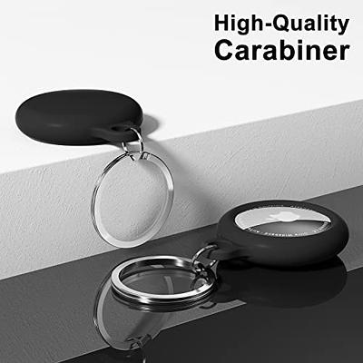 HATALKIN Compatible with AirTag Case Keychain Air Tag Holder Silicone  AirTags Key Ring Cases Tags Chain Apple GPS Item Finders Accessories 4 Pack