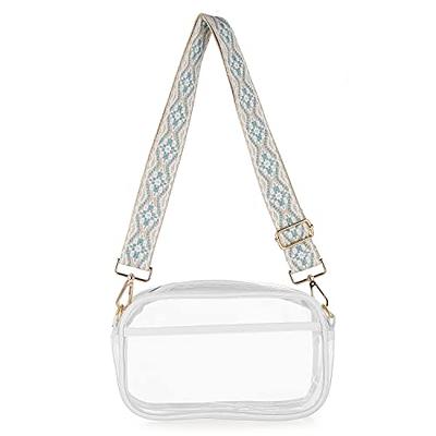  KKXIU Clear Crossbody Bag for Women Stadium Approved