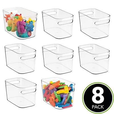  mDesign Small Plastic Nursery Storage Container Bins