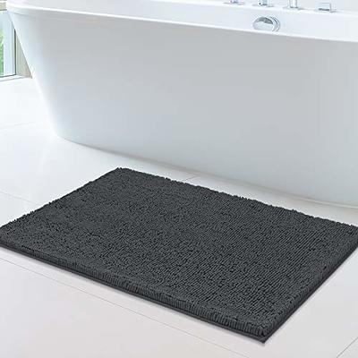 Kmson 2 Piece Ombre Bath Mat Set Bathroom Rugs with U-Shaped Contour Toilet  Mat, Non