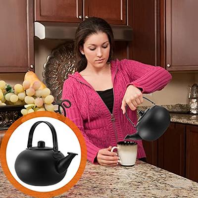 DOITOOL Tea Kettle Stovetop with Infuser - Stainless Steel Black Tea Pots  for Stove Top - Kettle Water Boiler with Anti-scalding Handle for Tea,  Coffee, Milk（About 5.5 Liters） - Yahoo Shopping