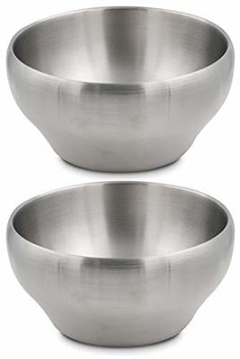Stainless Steel Double-wall Vacuum Insulated Bowl, 24 oz, Perfect bowls for  serving ice cream or hot soup (1 Pack, Stainless Steel)