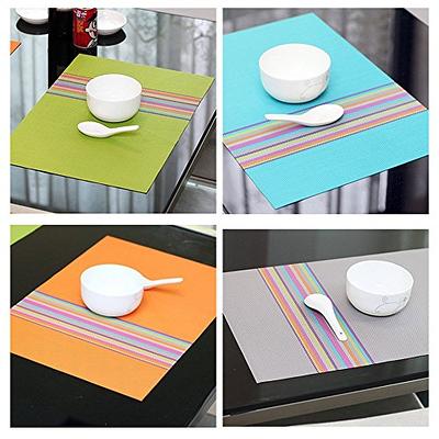 Homedge PVC Placemat, 4 PCS of Non-Slip Heat Resistant Place Mats