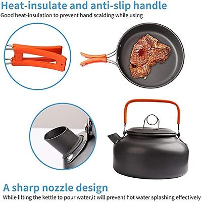 Outdoor Camping Kettle Lightweight Works with Campfires