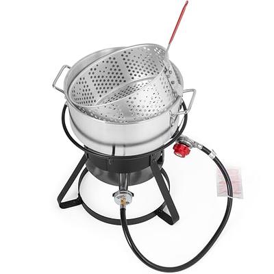 Deep Fryer with Basket, 4.2 Qt Stainless Steel Electric Deep Fryer 1650W Oil  Fry