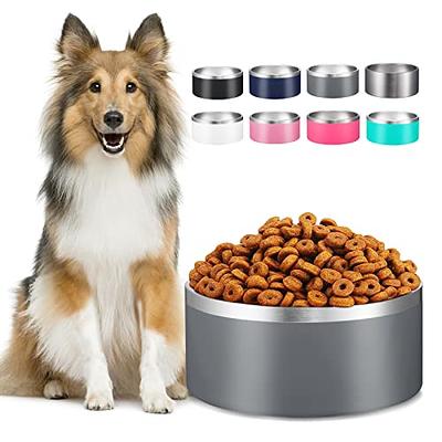 100oz Large Stainless Steel Dog Bowl. Extra Large Dog Water Bowls