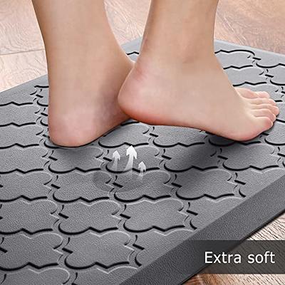 Kitchen Mat [2 PCS] Cushioned Anti-Fatigue Floor Mat, Waterproof Non-Skid  Ergonomic Comfort Foam Rugs, Standing Mat for Kitchen, Floor,Office, Sink,  Laundry(Grey) - Yahoo Shopping