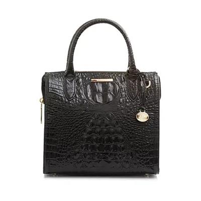 Brahmin Melbourne Large Duxbury Satchel (Black) Handbags - Yahoo