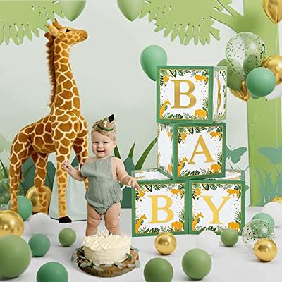 A-Z Baby Shower Decor Gift Boxes Transparent Balloons Packing DIY