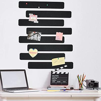  8Pcs Felt Pin Board Bar Strips, Self-Adhesive Bulletin Board  Strips with 50 Pushpins, No Damage for Wall, Felt Cork Board Strips for  Paste Notes, Photos, Schedules as Classroom Office Home