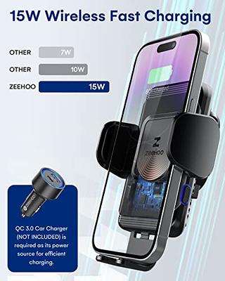 Wireless Car Charger QC 3.0 USB Adapter Kit Fast 15W 10W 7.5W Quick Charge  Qi Charging Pad for iPhone 14 13 12 Mini 11 Pro Max 8 Plus X XR Xs LG G8