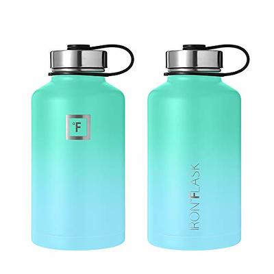 64 oz Insulated Wide Mouth Water Bottle with Straw Lid – Iron Flask