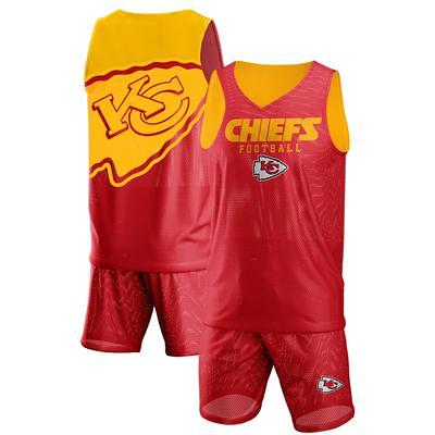 Men's Concepts Sport White/Charcoal Kansas City Chiefs Big & Tall T-Shirt and Shorts Set