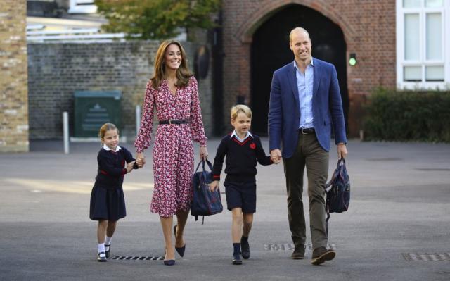 Princess Charlotte, Kate Middleton, Prince George nd Prince William | Press Association via AP Images