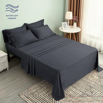 Good Sleep Bedding Twin XL Size Fitted Sheet Only Dark Gray Egyptian Cotton  800 TC