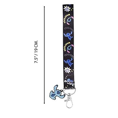 Herstar Stitch Merchandise Stuff Gift Set, Stitch Anime Drawstring Bag, Keychain, Keychain Lanyard, Purse, Bracelets