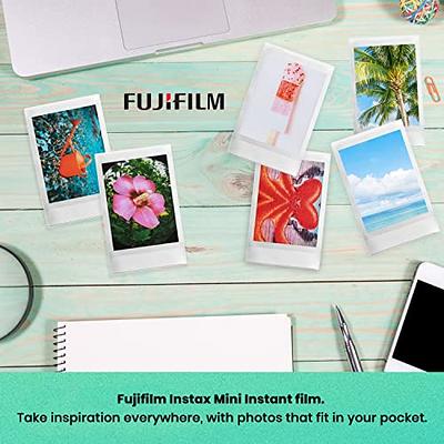 FUJIFILM INSTAX MINI 12 Instant Film Camera Purple Includes; Instant Camera  + Fuji Instax Film (20 PK)+Instax Rainbow Film (10 pk)+ Protective Case /  Strap + Album + Designer Kit Frames, Film Sticker 