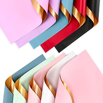 Whaline 30 Sheet Floral Wrapping Paper Folded Flat Pink Black White  Waterproof Flowers Bouquet Packaging Paper with Rose Gold Border Double  Sided Florist Packaging Paper for Wedding Birthday Flower - Yahoo Shopping