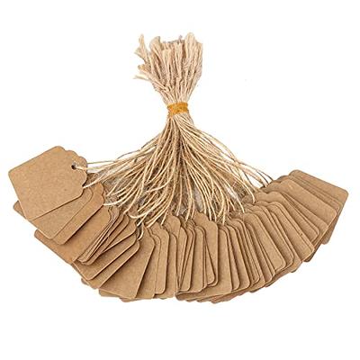  jijAcraft 500Pcs Price Tags with String Attached, Brown  Clothing Tags for Business Selling, Small Blank Labeling Tags, Retail  Strung Marking Tags, Writable Price Tags for Cloth, Jewelry (1.8 x 1) 