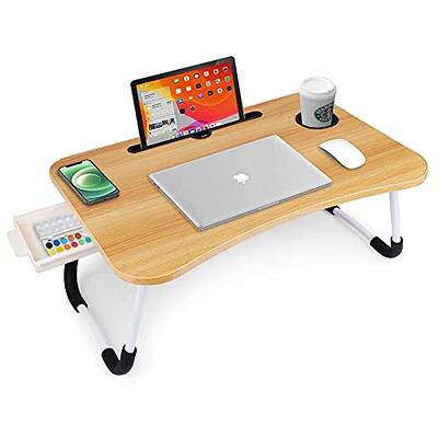 Bamboo Lap Tray Serving Breakfast Desk Laptop Table Sofa Notebook Bed  Folding